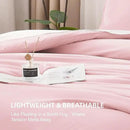 Litanika Pink Twin/Twin XL Comforter Set, 2 Pieces Girls Teen Kids Cute Soft Solid Bedding Comforter Set, All Season Bed Set (66x90In Comforter & 1 Pillowcase) by CozyNest Decor