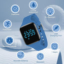 Kids Watches for Girls Boys Digital Sport Watch with Step Counter Pedometer Vibration Alarm Clock, No App Waterproof Fitness Tracker Kids Watch Boys Girls Teens Students Ages 5-16 by TinyTreasures Baby Boutique