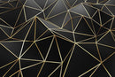 Black Geometric 3D Mural Wallpaper for Bedroom Living Room TV Background Home Decorations(Not Self-Adhesive) by TinyTreasures Baby Boutique