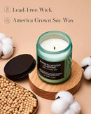 M&SENSE Sandalwood Jasmine Scented Candles, Natural Soy Wax Best Smelling Candle 7.05oz 50 Hour Burning，Floral Non Toxic Single Cotton Wick Aromatherapy Gifts for Women Friend by CozyNest Decor