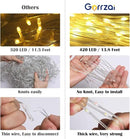 420 LED Outdoor Christmas Decorations Star String Lights Waterproof Christmas Tree Topper, 8 Lighting Modes Waterfall Lights for Tree Patio Garden Yard Party (Warm White) by GreenHaven Gardens
