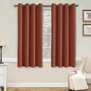 H.VERSAILTEX Thermal Insulated Blackout Shades Formaldehyde-Free Kids Room Curtains,Grommet Top,52 by 63 - Inch - Orange - Set of 2 Panels by CozyNest Decor