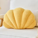 Yellow Seashell Throw Pillows, Shell Shaped Throw Pillows, 13 Inch Soft Home Decorative Pillow Plush Cushion for Bed Couch Living Sofa Room Decor Accent Throw Pillow by CozyNest Decor
