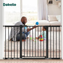 BABELIO 36" Tall Baby Gate, 29-55" Auto Close Pressure Mounted Dog Gate for Doorways & Hallway, Pressguard Basics Easy Walk Thru Pet Gate, Extra Wide Metal Child Gate, Black by TinyTreasures Baby Boutique
