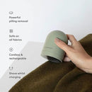 Steamery Fabric Shaver Pilo 2, Removes Lint and Pilling from Clothes and Textiles, Rechargeable Lint Remover with USB, Green by CozyNest Decor