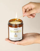 AOOVOO Sandalwood Oud Candle - Sandalwood Candle, Scented Candles, Soy Candles for Home Scented, 9oz by CozyNest Decor
