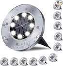 Solar Ground Lights, Waterproof Garden Upgraded Outdoor Bright in-Ground Landscape Lights for Pathway,Yard,Deck,Lawn,Patio,Walkway (12 Pack White Light) by GreenHaven Gardens
