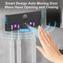 Electric Toothbrush Holder and Cleaner Auto Cleaning and Drying Toothbrushs in Circle Wall Mounted for Bathroom Accessory Auto Open/Close Cover Rechargeable Home Gadgets by CozyNest Decor