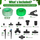 Efficient Drip Irrigation System 75FT+50FT Smart Irrigation Solution for Gardens Farms and Indoor Plants That Saves Water Resources and Improves Crop Yield by GreenHaven Gardens