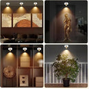 Rechargeable Spotlight, Battery Operated Picture Lights with Remote, Cordless Plant Spot Light Indoor, LED Accent Lighting, Dimmable Uplight for Tree Painting Artwork Photo Dartboard Decor by CozyNest Decor