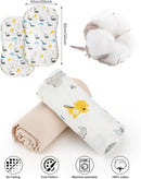 Muslin Baby Lounger Cover for Snuggle Me Organic Lounger/Baby Lounger/Organic Cotton Handmade Cover for Infant/Toddler Lounger/Nursing Pillow(White with Dinosaur, Wheat) by TinyTreasures Baby Boutique