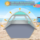 Gorich Beach Tent Sun Shelter for 3/4-5/6-7/8-10 Person with UPF 50＋ UV Protection, Lightweight & Easy Setup Beach Shade Canopy, Portable Beach Shade Tent Beach Cabana by TinyTreasures Baby Boutique