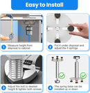 Garbage Disposal Support, Adjustable Spring Shock Absorber Bracket (11.02-14.56inch (28-37cm)), Holds Up tp 440lbs, Stainless Steel Noise Reduction Installation Kit by CozyNest Decor
