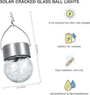 SUNWIND Hanging Solar Ball Lights Outdoor - 8 Pack Cracked Glass Decorative Garden Lights Waterproof Solar Lanterns for Yard, Patio, Fence, Tree, or Holiday Decoration(White) by GreenHaven Gardens