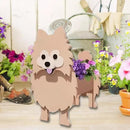Brown Pomeranian Dog Planter Plant Pots,Cute Garden Dog Flower Planter,Dog Planters Birthday Gifts for Women,Office,Indoor/Outdoor Decor（9.45 * 6.65 * 12.13in） by GreenHaven Gardens