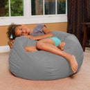 Posh Creations Bean Bag Chair for Kids, Teens, and Adults Includes Removable and Machine Washable Cover, Canvas Coloring Fabric - Fun Creatures, 48in - X-Large by TinyTreasures Baby Boutique
