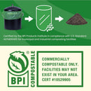 1.3 Gallon Compostable Trash Bags, 35 Bags Compost Bags for Countertop Bin, BPI Certified and Meet The ASTM D6400 Standard，Compostable Trash Bags in Dispenser Packs