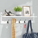 AMBIRD Wall Hooks with Shelf | Entryway Hanging Wood Coat Hooks | Wall-Mounted Rack with 5 Dual Hooks | Bathroom, Living Room, Bedroom (Modern). by CozyNest Decor