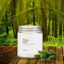 1OAK Soy Wax Candles (Fresh Pine) - Pine Candle - Soy Candles for Home Scented - Long Burning Premium - Hand-Poured (7oz.) by CozyNest Decor