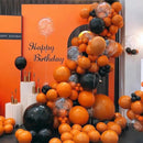 130pcs Burnt Orange Balloons Different Sizes 18" 12" 10" 5" Retro Orange Latex Balloon Garland Arch Kit for Birthday Baby Shower Graduation Wedding Anniversary Party Decorations by CozyNest Decor