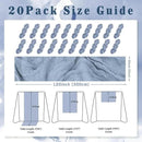 20 Pack Dusty Blue 10FT Cheesecloth Table Runner Rustic Gauze Fabric Cheese Cloth Table Runner for Wedding Bridal Baby Shower Table Decor 20 x 120 Inch Long Boho Sheer Birthday Party Table Decorations by CozyNest Decor