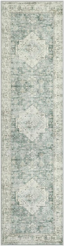 LIVEBOX Washable 2x8 Runner Rug for Bathroom, Non Slip Kitchen Mats for Floor Entryway, Boho Indoor Front Door Mat Low-Pile Runners for Hallways, Farmhouse Rugs for Laundry, Sage Green by TinyTreasures Baby Boutique