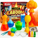 Playz Mega Kaboom! 150+ Explosive Science Experiments Kit for Kids Age 8-12 with 75 App & Video Guided Experiments - Chemistry Set STEM & Educational Toys & Gifts for Boys, Girls, Teenagers & Kids by TinyTreasures Baby Boutique