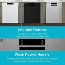 Kenmore 24" Built-in Stainless Steel Tub Dishwasher EasyFlex 3rd, SmartWash, UltraWash Plus, TurboDry, and Adjustable Rack, Energy Star Certified, Fingerprint Resistant by CozyNest Decor