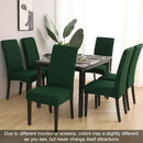 JQinHome Chair Covers for Dining Chairs, High Stretch Removable Washable Chair Protector Cover Set of 4, Chair Slipcovers for Dining Room, Kitchen,Home Party,Wedding Ceremony(Hunter Green, 4PC) by CozyNest Decor