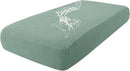 hyha Waterproof Couch Cushion Covers for Pets, Non Slip Sofa Seat Cover for Dogs Washable, Soft Thick Stretch Jacquard Fabric, Sofa Slipcovers with Elastic Bottom (1 Piece for Medium, Green) by CozyNest Decor