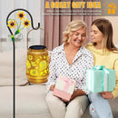 2 Pack Sunflower Solar Lanterns Outdoor Waterproof,Solar Lights Garden Decor Gifts for Mom Women Grandma Decoration Outside for Yard, Patio,Backyard,Porch by GreenHaven Gardens