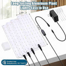 LED Grow Lights for Indoor Plants Full Spectrum,600LEDs Full Spectrum Red Bule Grow Lights for Under Cabinet Plant, Grow Lamp with 3/6/12H Timer,6 Dimmable Levels,Grow Lights for Shelves 4 Panel by GreenHaven Gardens