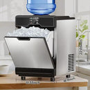 Nugget Ice Maker Countertop, 80Lbs/24H with 20LBS Ice Basket - Dual Water Inlet (Tap/Bottle), Self-Cleaning Stainless Steel Pellet Ice Machine, Chewable Ice Dispenser for Home, Kitchen, Office by CozyNest Decor