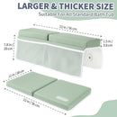URMYWO Bath Kneeler and Elbow Rest Pad Set - 1.5" Thick Baby Bath Kneeler Pads with Toys Organizer, Anti-Slip Cozy Knee & Arm Support Bathtub Mat, Quick Dry Kneeling Pad for Baby Bath Time by TinyTreasures Baby Boutique