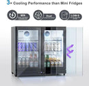 COTLIN 36" W Back Bar Cooler Beer Fridge Undercounter Refrigerator with LOW-E Glass Free Standing Beverage Refrigerator Adjustable Shelves for Soda Beer Wine, ETL NSF Approved by CozyNest Decor
