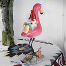 Gnome Garden Statue Funny Gnome Reclining on Flamingo Dwarf Figurines Resin Garden Gnomes Fall Decorations Outdoor for Patio Yard Lawn Porch Housewarming Ornament Gift by CozyNest Decor