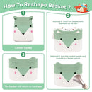 Large Baby Basket Toy Storage 3 Pack, (20"x13.8") Woven Baby Laundry Basket, Stuffed Animal Storage. by TinyTreasures Baby Boutique