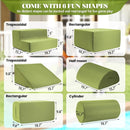 jela Foam Blocks 6Pcs Soft Play Equipment Waterproof Fabric, UV Resistant Toddler Climbing Toys Indoor& Outdoor Soft Play Climbing for Toddlers, Lightweight Climbing Blocks for Babies, Kids (Green) by TinyTreasures Baby Boutique