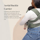 WildBird - Aerial Carrier - 7 to 45 lbs - for Moms, Dads & Caregivers - 100% Natural European Linen Fibers - Versatile & Adjustable - Small Size - Treepie Fabric (Amazon Exclusive) by TinyTreasures Baby Boutique