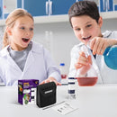 Handheld Portable Pocket Microscope for Kids - BEBANG 135x Mini Lab Kids Microscope with 5 Prepared Slides LED Portable Microbiological Observation Miniscope Tool for Science Exploration by TinyTreasures Baby Boutique