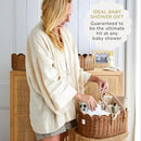 BEBE BASK Premium Baby Changing Basket - Artisan-Crafted Scalloped Rattan - Changing Basket for Baby Dresser - All Accessories Included - Complete Set for Nursery (Mocca) by GreenHaven Gardens