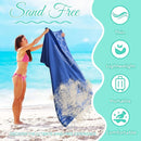 Oversized Turkish Beach Towel Blanket Cotton Giant XL Sandproof Towels Huge Linen XXL Extra Large Big Throw Quilt Blankets for Adults Blue Turtle by TinyTreasures Baby Boutique
