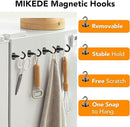 MIKEDE Magnetic Hooks, 40Lbs Strong Neodymium Black Magnet Hook for Hanging, Heavy Duty Magnetic Hooks Classroom Must Have, Magnet with Hooks for Home, Kitchen, Workplace, School - Pack of 10 by CozyNest Decor
