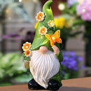 Snowrabbit Garden Gnomes Statue Outdoor Decor,10.5" Resin Solar Garden Gnome Outdoor Statues, Funny Gnomes Gardening Gifts for Women,Bithday Gifts for Grandma by CozyNest Decor