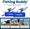 DaddyGoFish Kids Fishing Pole - Rod Reel Combo Tackle Box Starter Set - First Year Small Gear Kit for Boys Girls Toddler Youth Age Beginner Little Children by TinyTreasures Baby Boutique