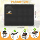 Under Grill Mat for Outdoor Grilling, 60 x 48 inches Double-Sided Fireproof Waterproof BBQ Protector for Deck and Patio Under Grill Mat for Outdoor BBQ by GreenHaven Gardens