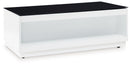 Gardoni - Rectangular Cocktail Table - White / Black