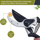 Garden Elite’s Alpha Six Bypass Pruning Shears with PVC Handles - Premium Garden Tools for Effortless Cutting Experience – Includes High-Performance Garden Clippers for Precise Trimming & Extra Blade by GreenHaven Gardens