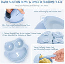 Baby Weaning Set, Silicone Baby Feeding Set(10 Pcs), Toddler Weaning Set with Adjustable Bib, Suction Bowl, Plate, Fork, Spoon, Water & Snack Cup Kit, Baby Led Weaning Kit for Babies and Kids by TinyTreasures Baby Boutique