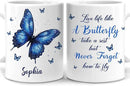 Hyturtle Personalized Inspirational Butterfly Mug - Butterfly Gifts For Women Lovers - Animal Gift For Bird Lover Her - Bird Gifts For Mom on Mother Day - Custom Coffee Cup Ceramic Mug 11 Oz 15 Oz by CozyNest Decor